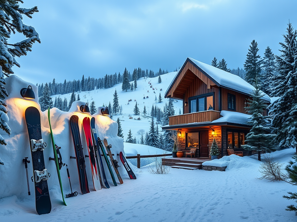 Строительство дома с зоной для размещения зимних видов спорта