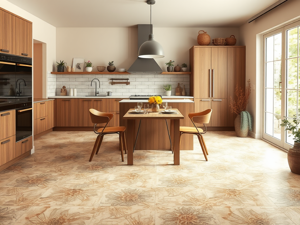 Как выбрать плитку для пола в кухне, которая устойчива к механическим повреждениям и загрязнениям